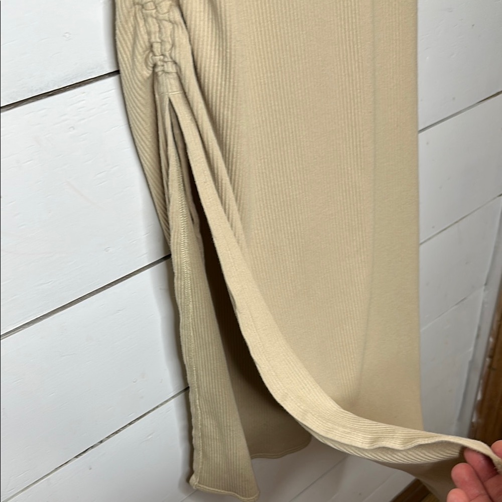 J. Crew Vintage Rib Ruched Midi Dress - Picture 5 of 12